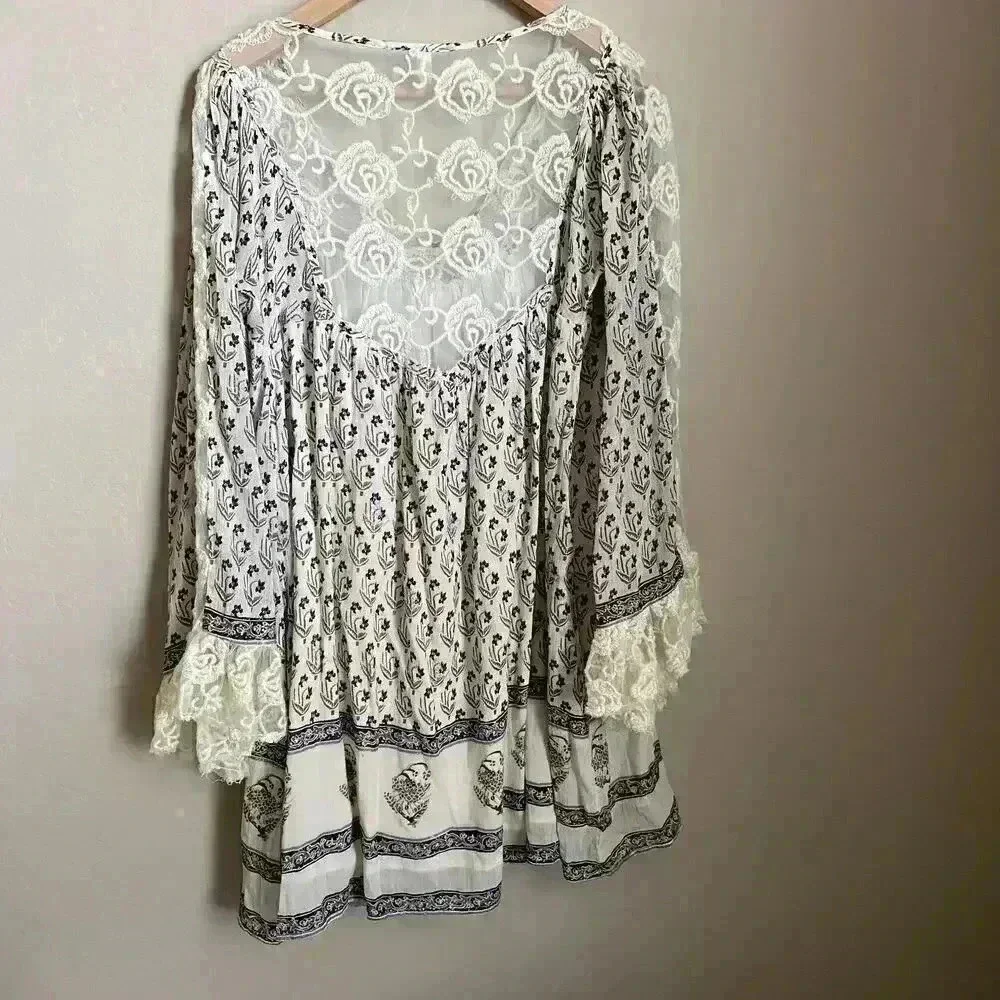 Free People Nomad Child Dress Ivory‎ Size Small